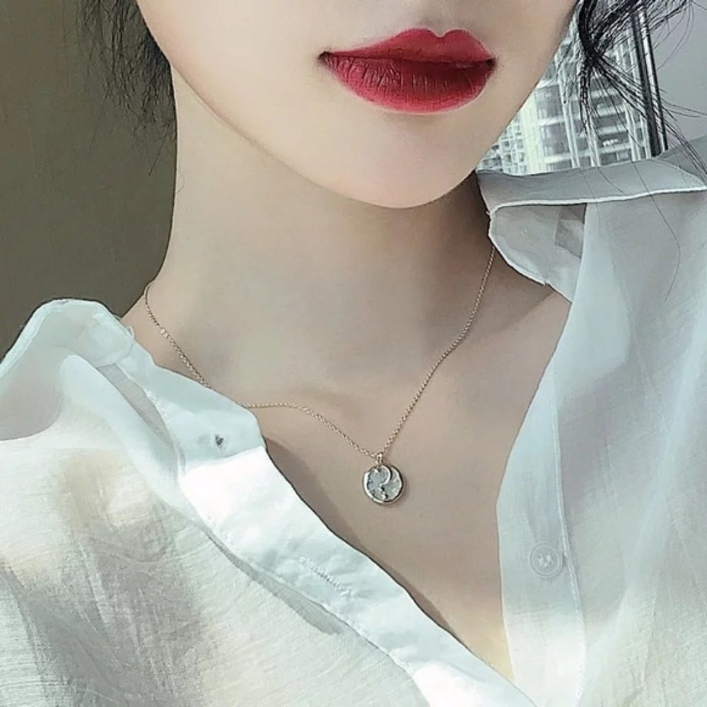 NEW 14k Gold Moon & Star Pendant Necklace
